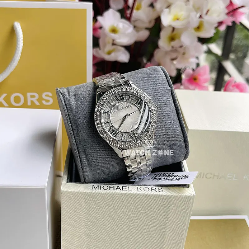 Michael Kors Harlowe Silver Ladies Watch | MK4708
